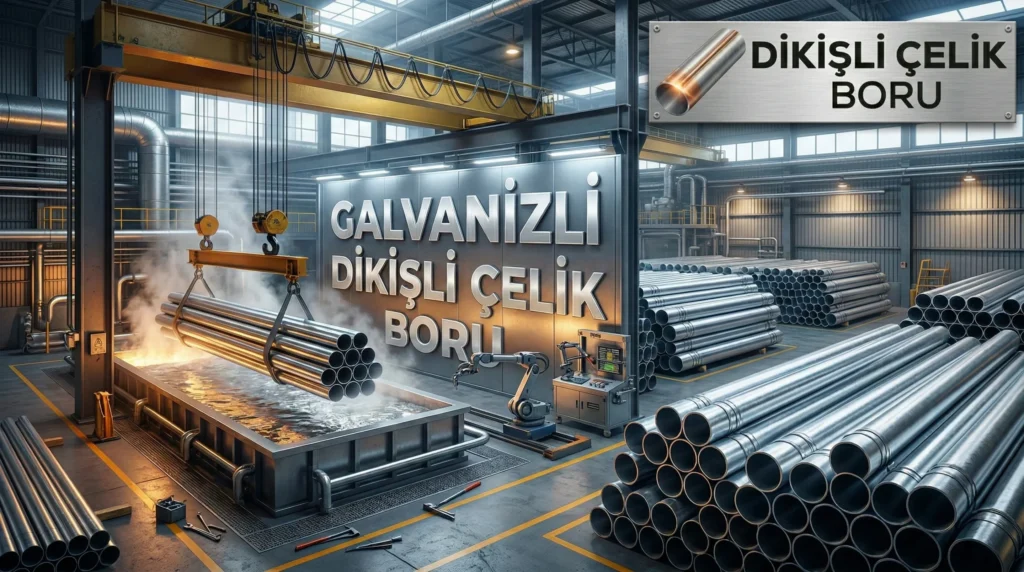 Galvanizli Dikişli Çelik Boru